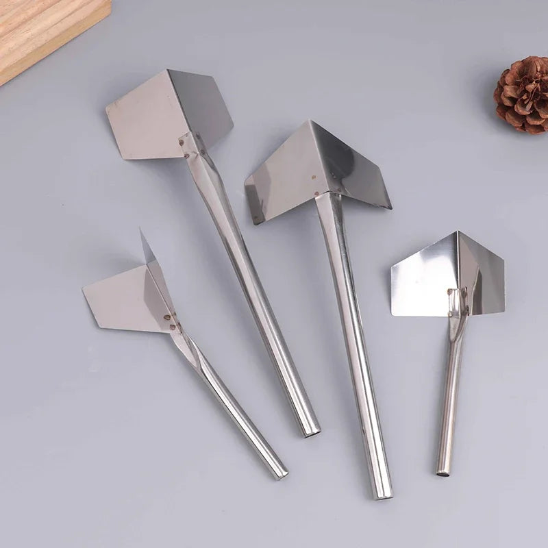 1/4Pcs Construction Tools Stainless Steel Putty Knife Drywall Scrapers Hand Tool Inside Outside Corner Scraping Puller Oasis Select