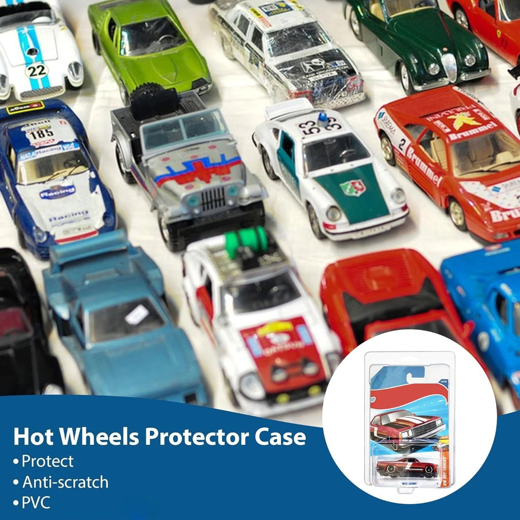6/12/24 PCS Mini Car Display Case – Crystal Clear Clamshell Protector for 1:64 Scale Cars | Dust-Proof & Scratch-Resistant Oasis Select