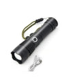 P50 Lamp Bead LED Flashlight Telescopic Zoom Torch Powerful Lantern 5 Lighting Mode USB Rechargeable Camping Emergency Light Oasis Select X71 without battery