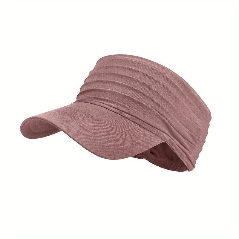 Quick-drying sports open-top sun hat - suitable for both men and women. Fashionable adult sun hat for spring, autumn and summer. Oasis Select Rose red