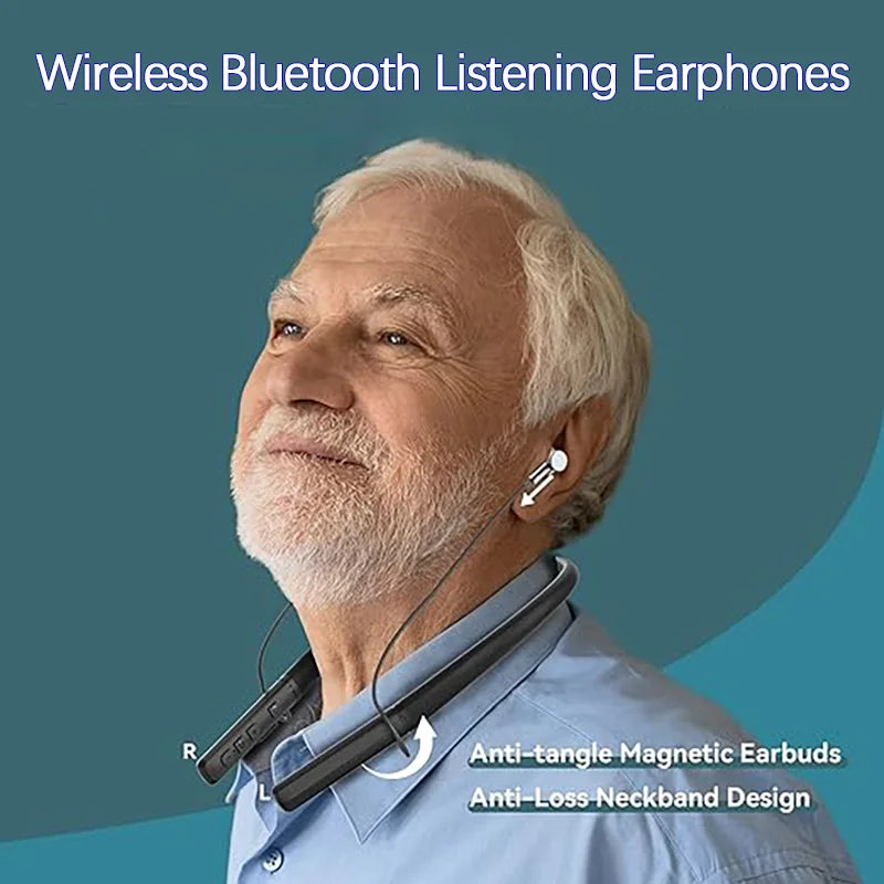 TIPSG Bluetooth Neckband Hearing Aid Amplifier – 24Hr Battery Hearing Aid Amplifier Oasis Select