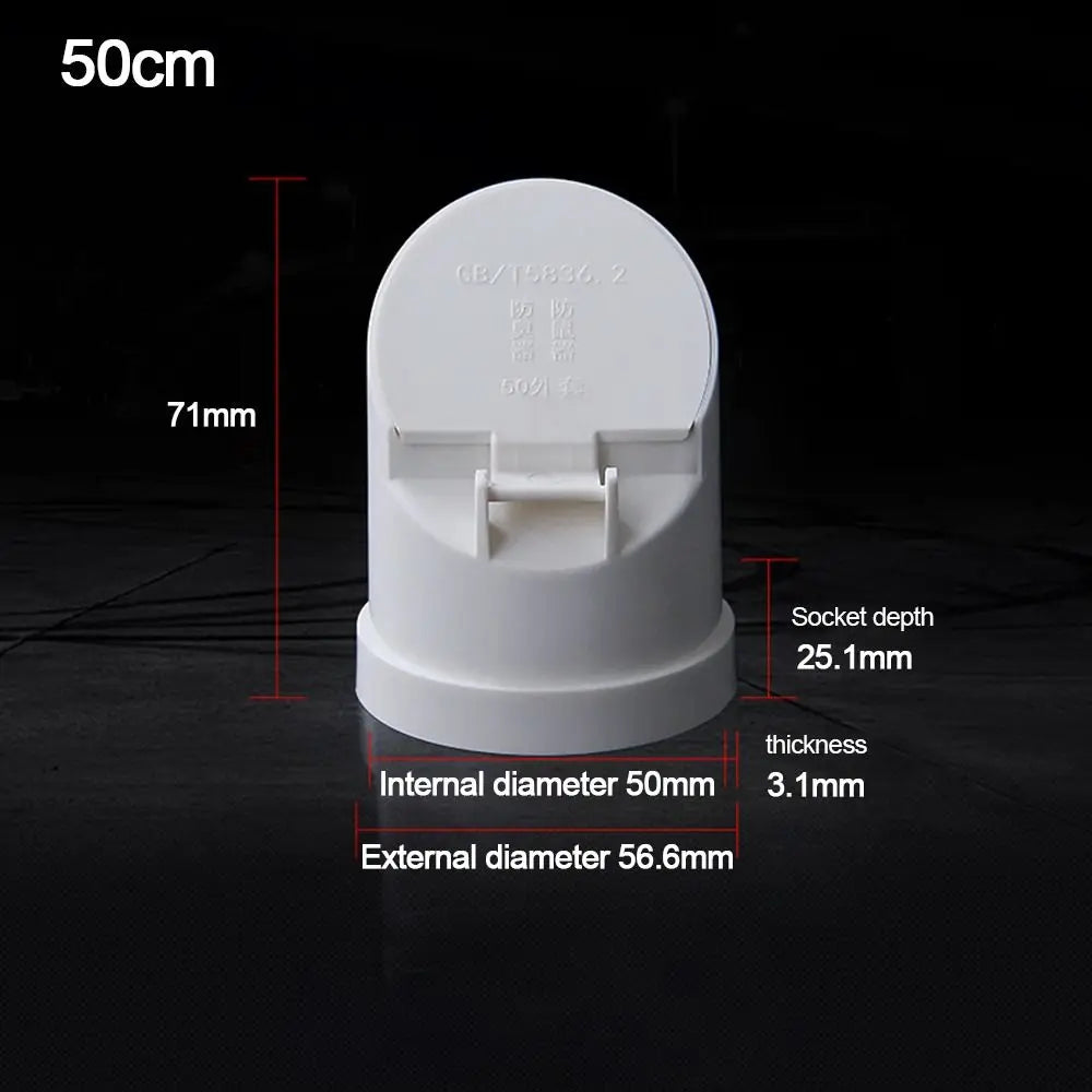 50-160mm Floor Drains Sewage Pipe PVC Drain Pipe Large Displacement Anti odor anti-rat Cover Septic Tank Outdoor Pipe Valve Oasis Select 50cm