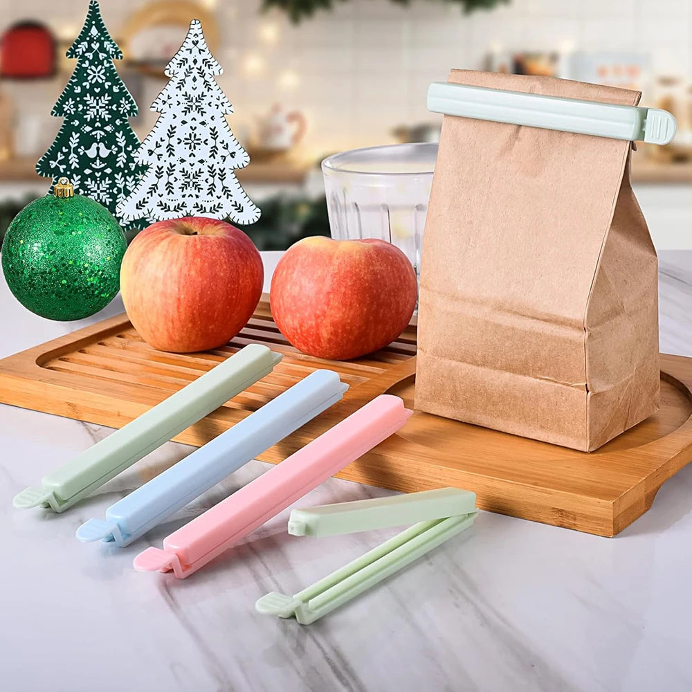 5Pcs Food Bag Sealing Clips Plastic Bag Colorful Sealing Clips for Kitchen Snack Coffee Potato Chip Food Storage Bag Oasis Select