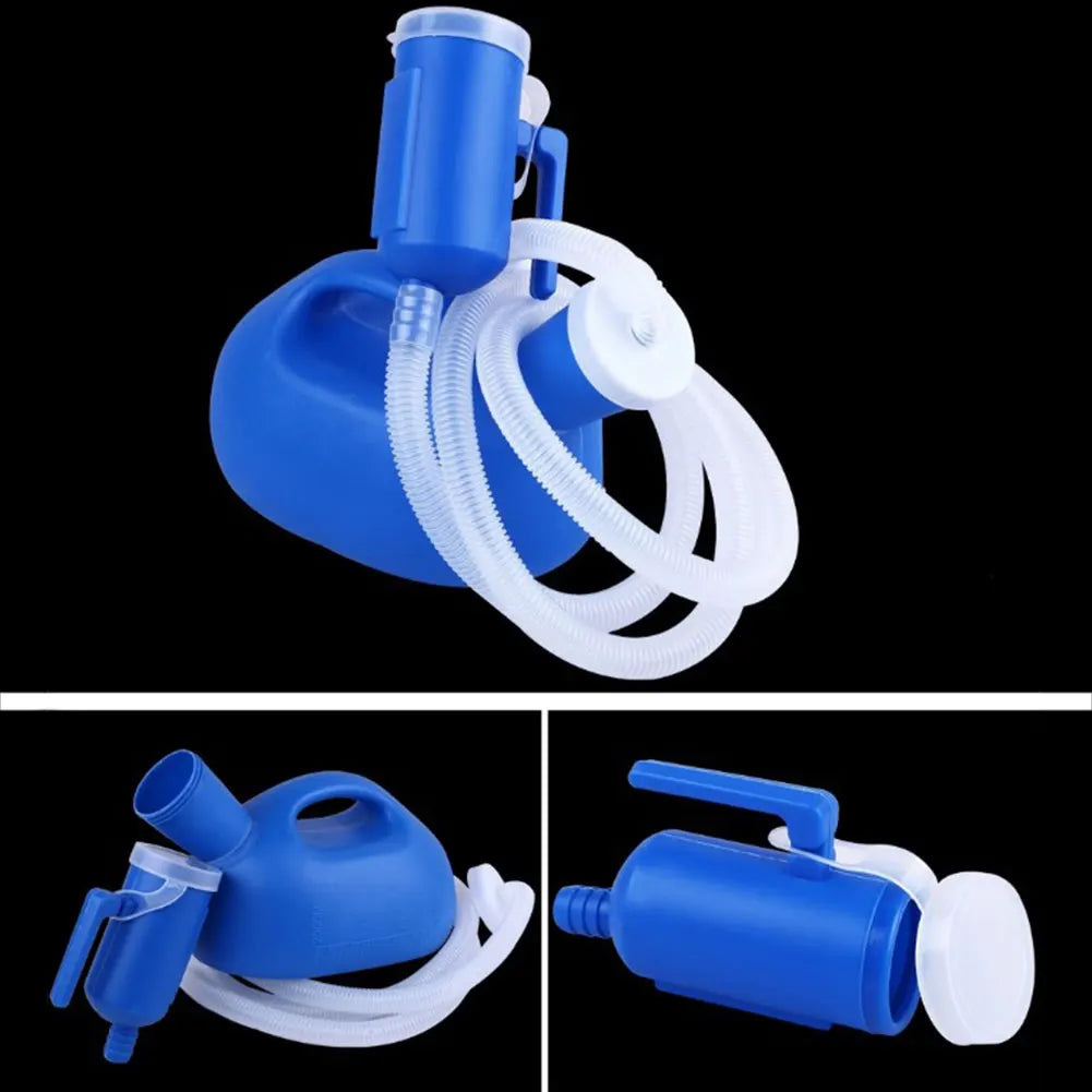 2000ml Portable Urinal With Hose For Women Men 1.3/1.6m Extension Long Tube Toilet Outdoor Urinal Chamber Pot For Camping Travel Oasis Select