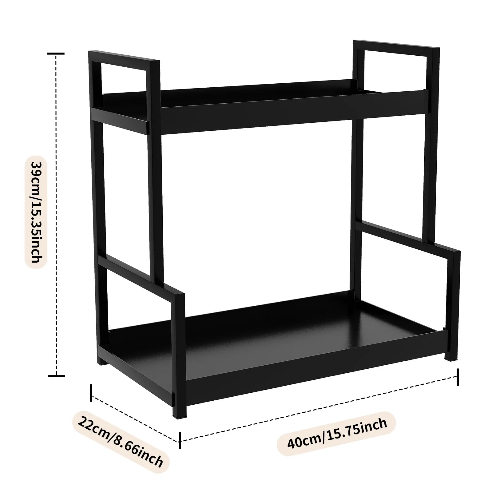 Toilet Shelf Wash Counter Cosmetics Storage Box Bathroom Dresser Perfume Skin Care Products Storage Shelf Oasis Select black