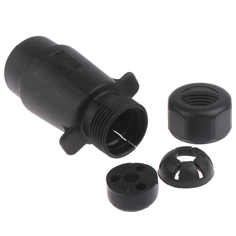 12V 7 Way Round Standard European Car Plug Connector 7 Pin Socket Plugs Trailers Oasis Select