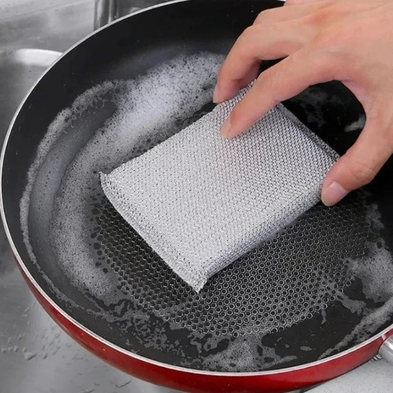4/6 pieces of soft kitchen cleaning sponge, without scratches, suitable for various surfaces, including cookware and utensils. Oasis Select