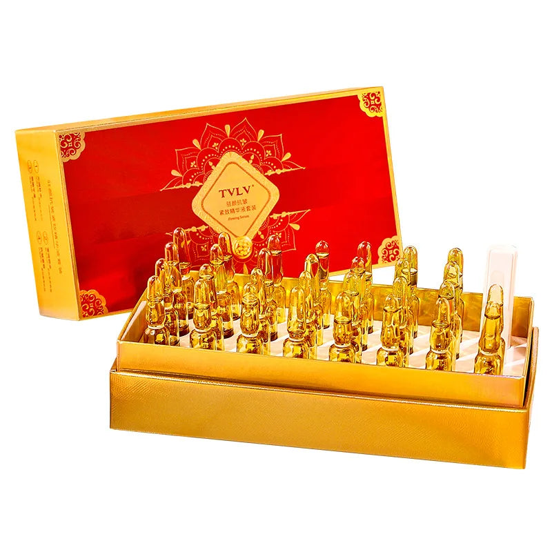 30 Pieces Face Essence Set Moisturizing and Firming Night Staying Ampoule Essence Set Brighten Skin Tone Anti aging serum set Oasis Select Default Title