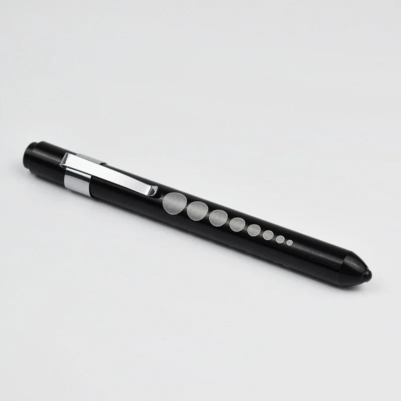 Multi Functional Scale Pen Light LED Pen Flashlight Nurse Pen Light Pupil Oral Examination White Light Medical Lighting Oasis Select Black White light China Mainland