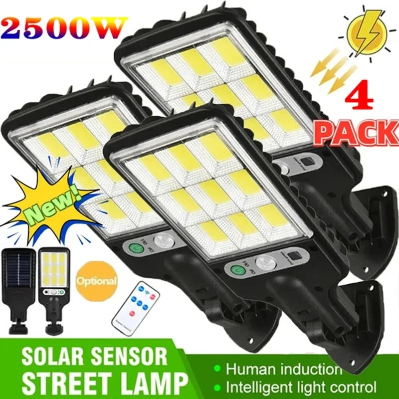 1~6pack Solar Street Lights Outdoor 108COB LED Solar Lamp With 3 Lighting Mode Motion Sensor Security for Garden Patio Path Yard Oasis Select