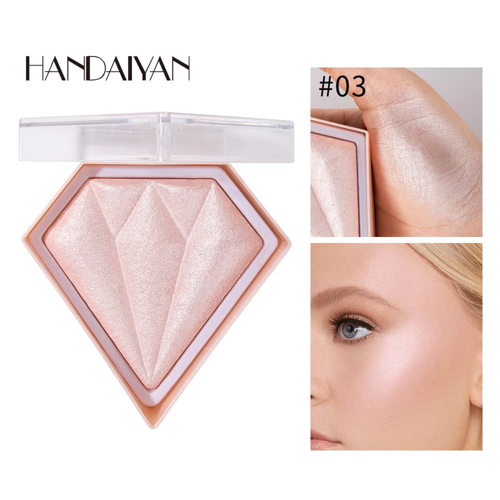 Handaiyan 5-Color Diamond Shimmer Highlighter Contour Palette