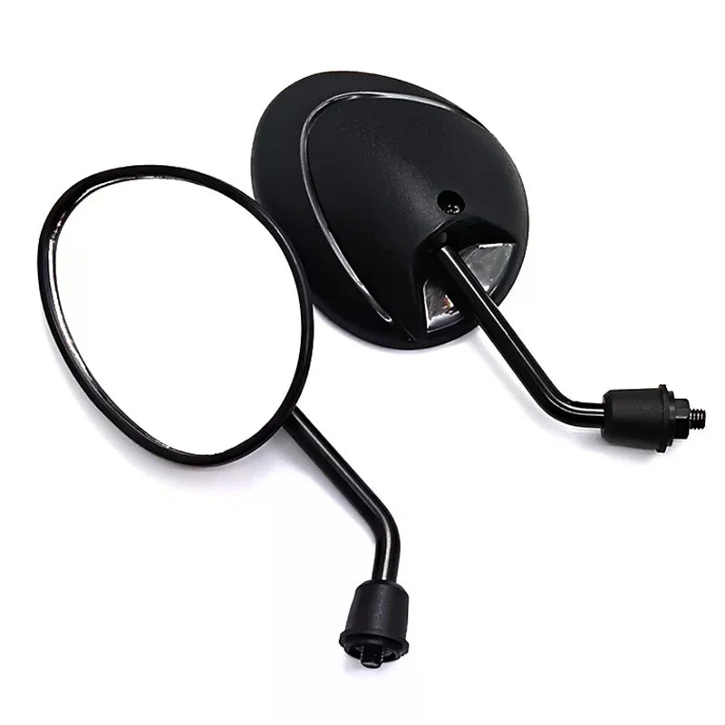 1Pair 22mm Handle Bar Universal Motorcycle Carbon Fiber Texture Burnt Titanium Technology Rear View Rearview Mirrors 8mm Oasis Select