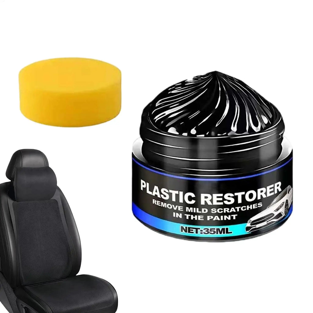 35ml Tire Polishing Paste Protective Polishing Powerful with Sponge Tire Wax Black Wheel Shine for Car Sedan RV Truck Automotive Oasis Select