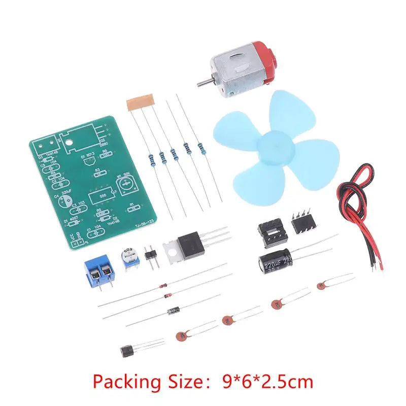 NE555 DIY Electric Fan Kit – DC 4.5V PWM Speed Controller