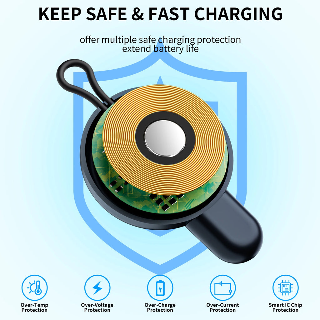 USB-C Magnetic Apple Watch Charger – Travel, Series 1–8, Ultra, SE Apple Watch Charger Oasis Select