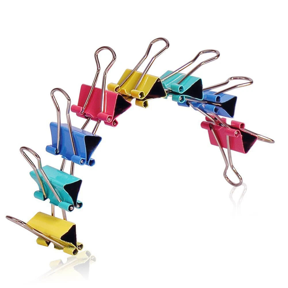 Metal Binder Clips 10-Pack – Fold Back Clamps 15–32mm