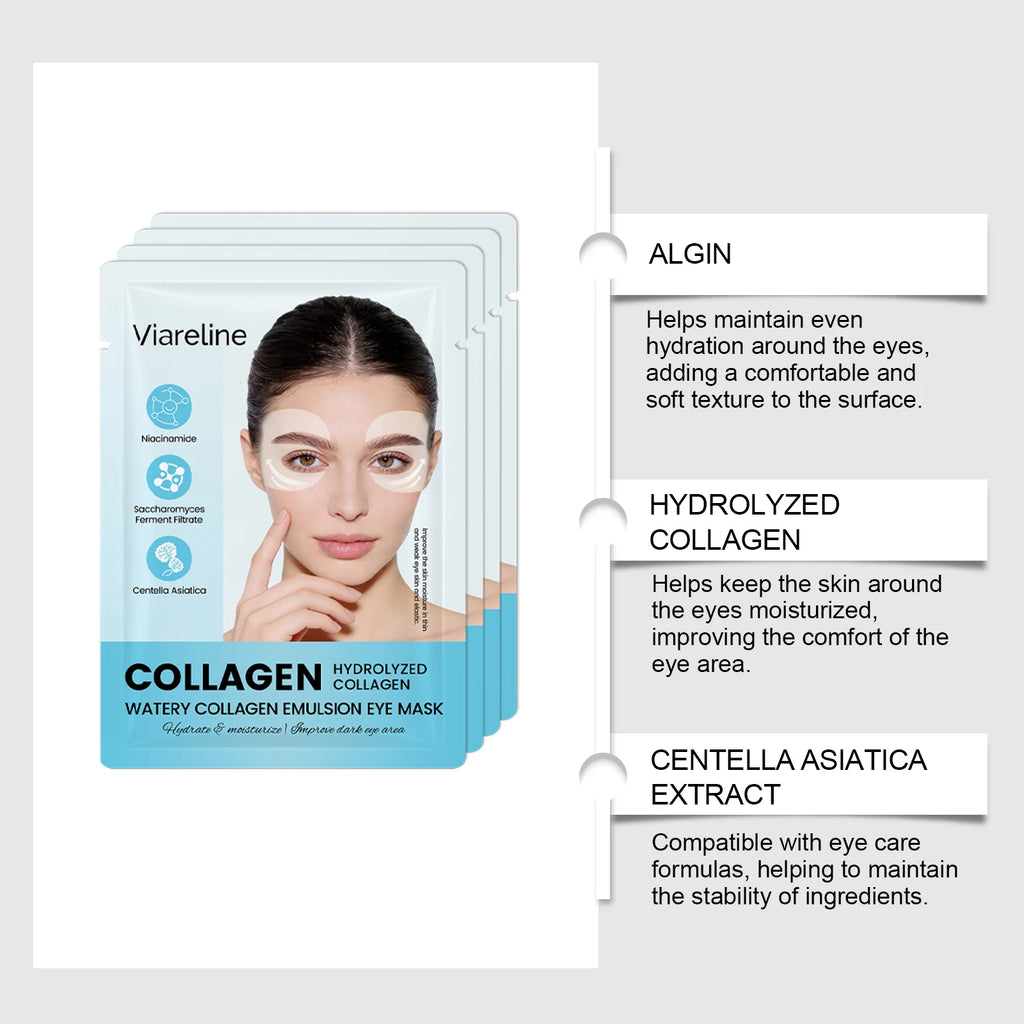 Collagen Eye Patches Reduce Fine Lines Dark Circles Hydrate Firm Maintain Soft Smooth Eye Contour Skin Eye Care Oasis Select