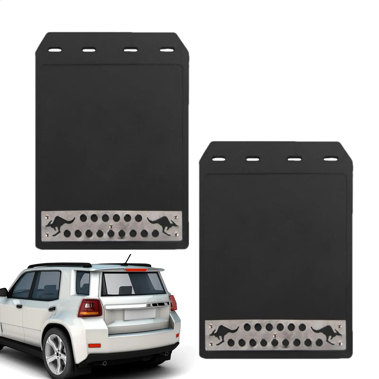 2-Piece Car Mudguard Mud Flaps Heat-Resistant Car Splash Guards Trucks Mud Guards Waterproof Rear Mud Flaps Vehicle Protection Oasis Select