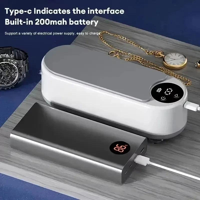 Ultrasonic Glasses Cleaner – Wireless Eyewear Cleaning Machine
