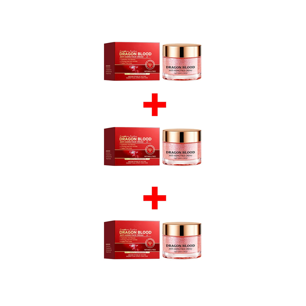 Dragon Blood Face Cream Anti Aging Fade Fine Lines Moisturizing Nourishing Skin Hydrating Improve Dry Skin Firming Face Care Oasis Select 3pcs