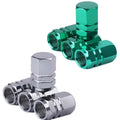 4/8Pcs Aluminum Alloy Car Tire Valve Caps Hex Tyre Valve Stem Cover Air Dust Caps Tire Valve Truck Bike Wheel Rim Valve Stem Cap Oasis Select Mix 8pcs