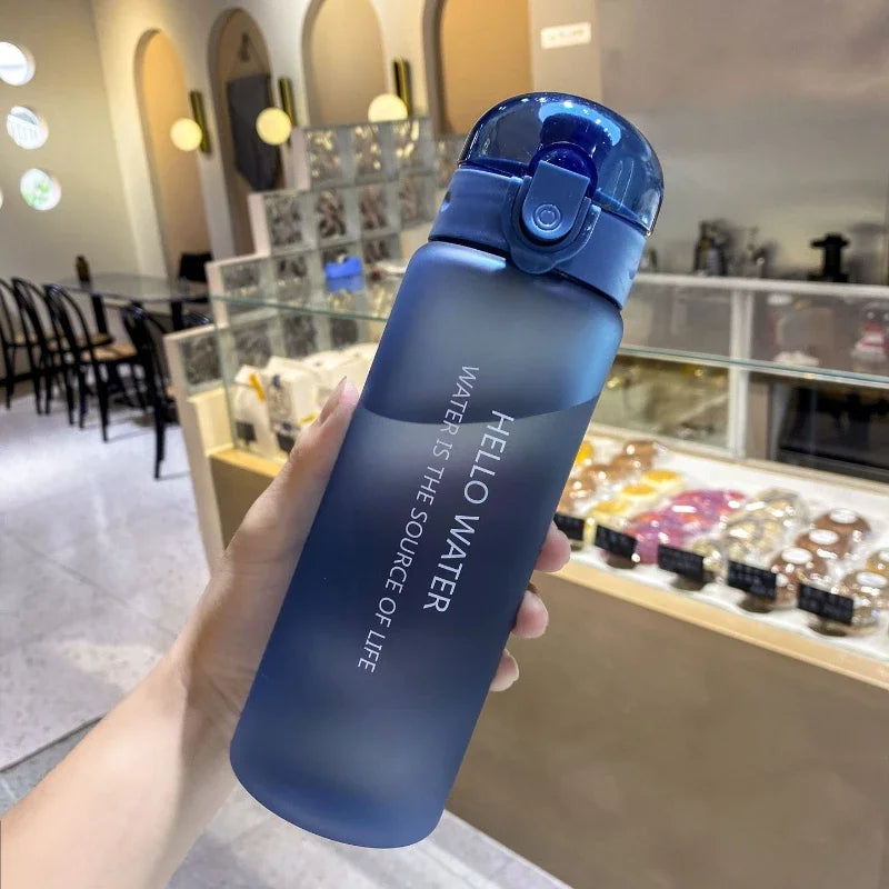 780/1000ml Plastic Water Bottle for Drinking Portable Sport Tea Coffee Cup Kitchen Tool Kids Water Bottle for School Transparent Oasis Select Blue-780ml 750-1000ml