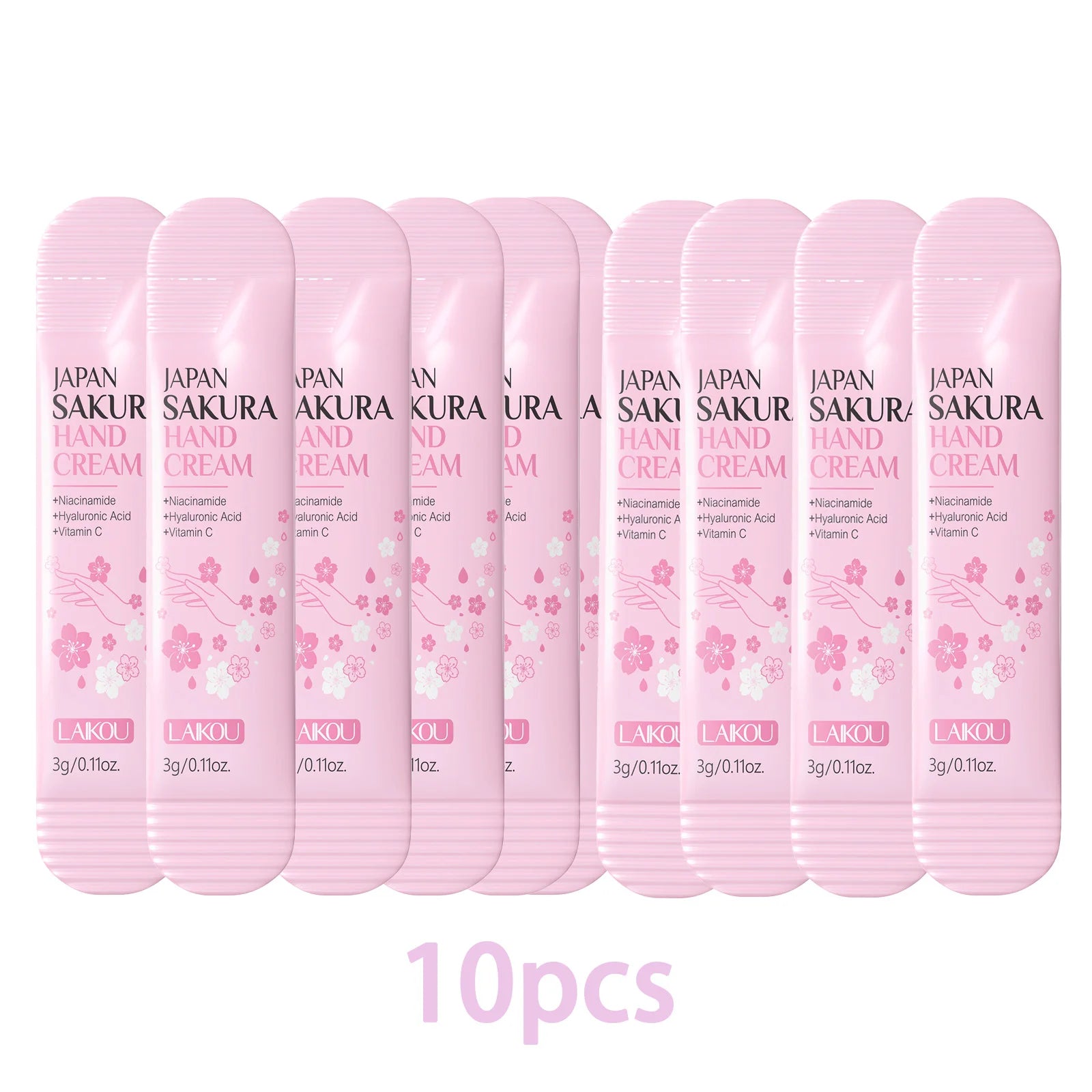 LAIKOU Cherry Blossom Hand Cream Moisturizing Nourishing Brightening Hydrating Hand lotion Creams Intensive Repair Hand Balm Oasis Select 10pcs
