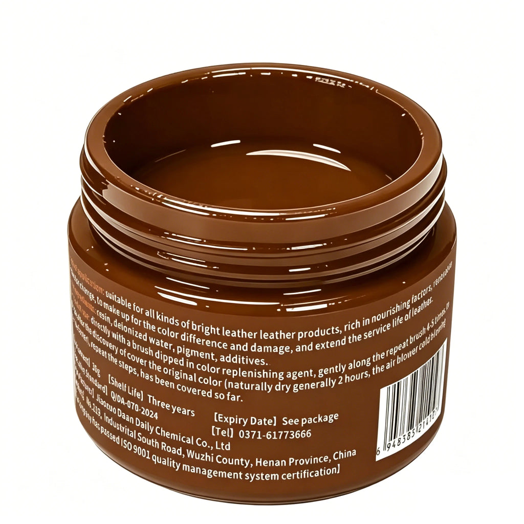 Leather Recoloring Balm – Brown Dye for Shoes, Bags & Furniture