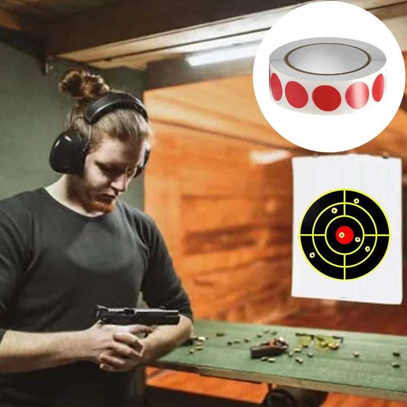 1000Pcs/Roll 19mm Round Color-Code Dot Labels Adhesive Shooting Sticker for Archery Bow Hunting Practice Training Targets Oasis Select