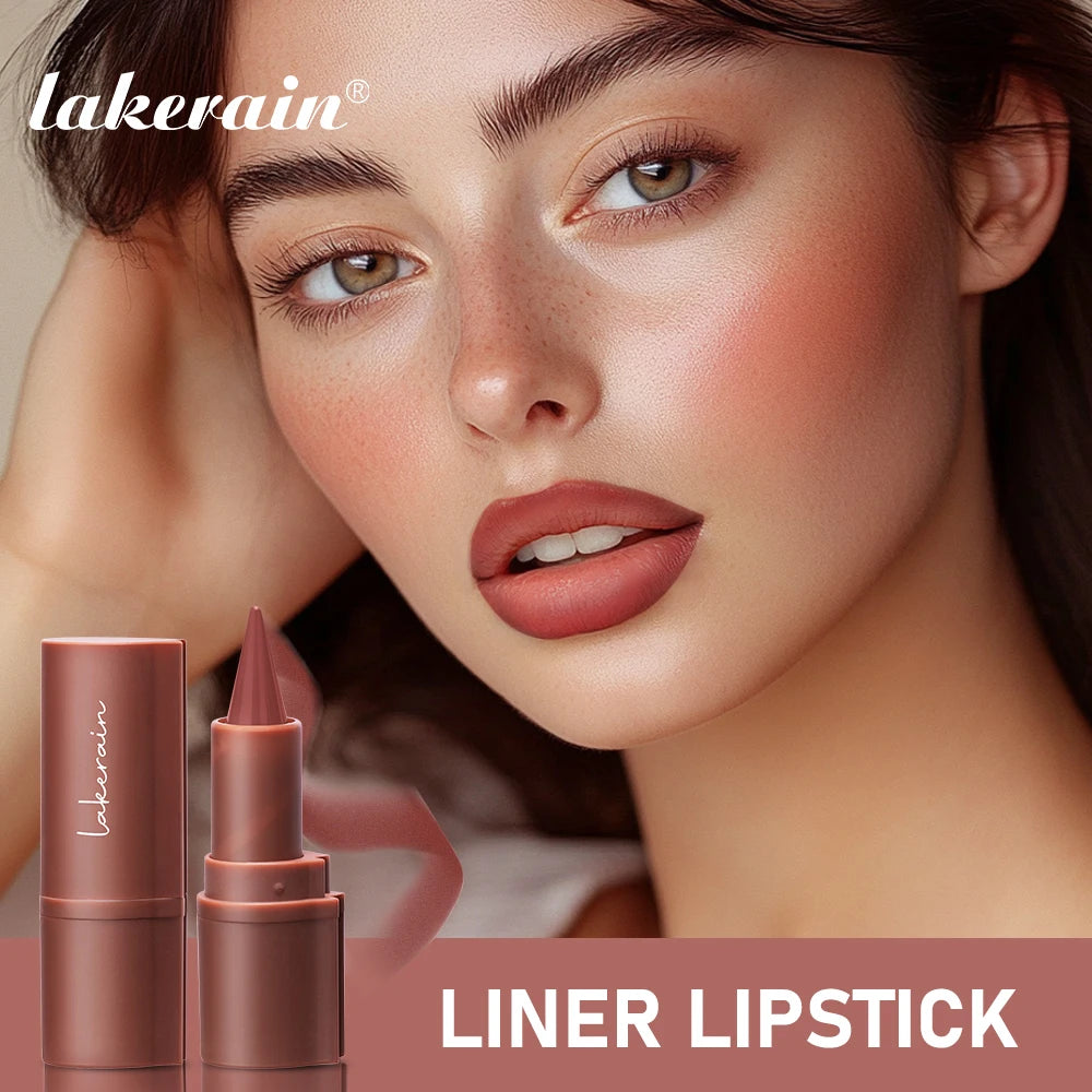 Matte Liner Lipstick Pen Gradient Lip Liner Red Brown Lipsticks Pencil Lasting Waterproof Lip Stick Sexy Women Lip Cosmetics Oasis Select