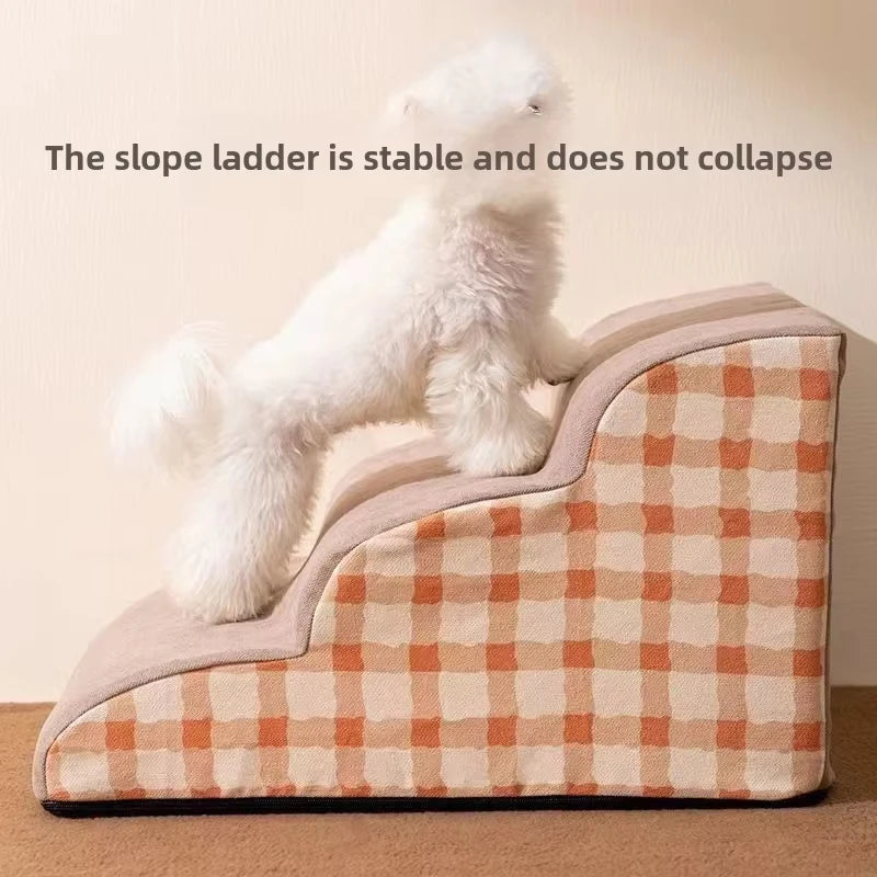 Pet 2/3 Steps High Density Foam Dog Secure Stairs Ramps Non-Slip Pet Steps for Older Dogs Pet with Joint Pain Sofa Bed Ladder Oasis Select