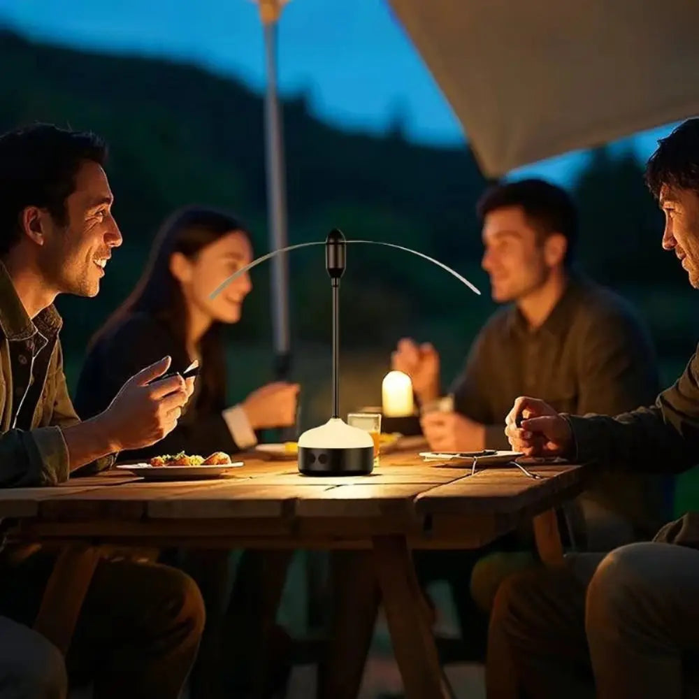 Desk Use Foldable Design Fly Fan Hangable Multi Functional Portable Fan Night Light Repellent Light Table Fan Outdoor Use Oasis Select