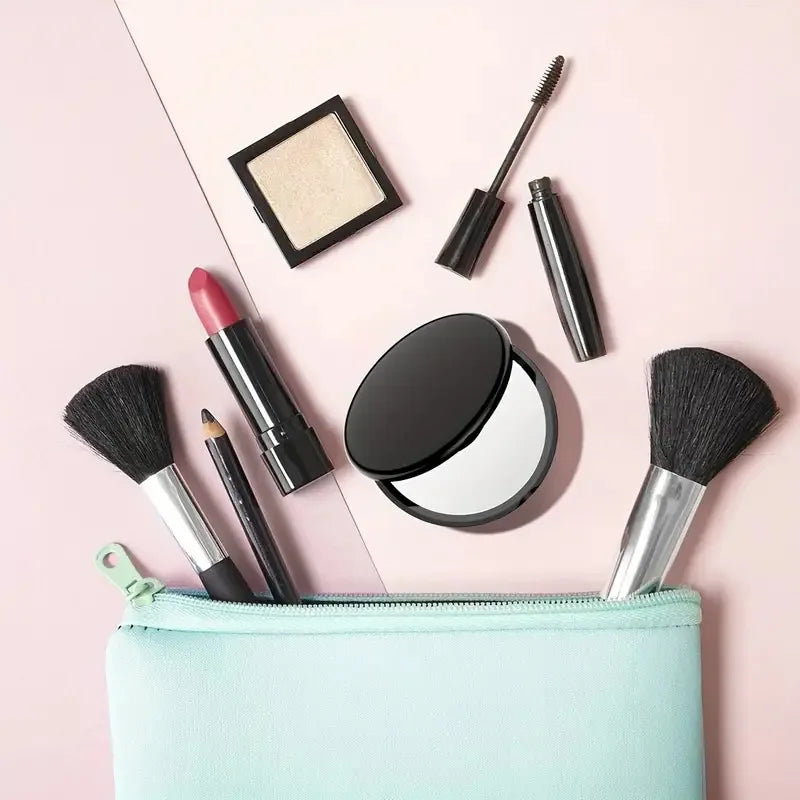 50X Portable Makeup Mirror Travel Magnifying Double-sided Folding Vanity Mirror High Definition Glass Portable Pocket Mirror Oasis Select