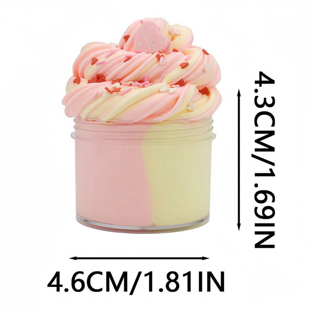DIY Butter Slime Fruit Kit Soft Non-sticky Cloud Slime Scented Toy Kids Gift 70ml Relieve Pressure Education Rainbow Slime Craft Oasis Select