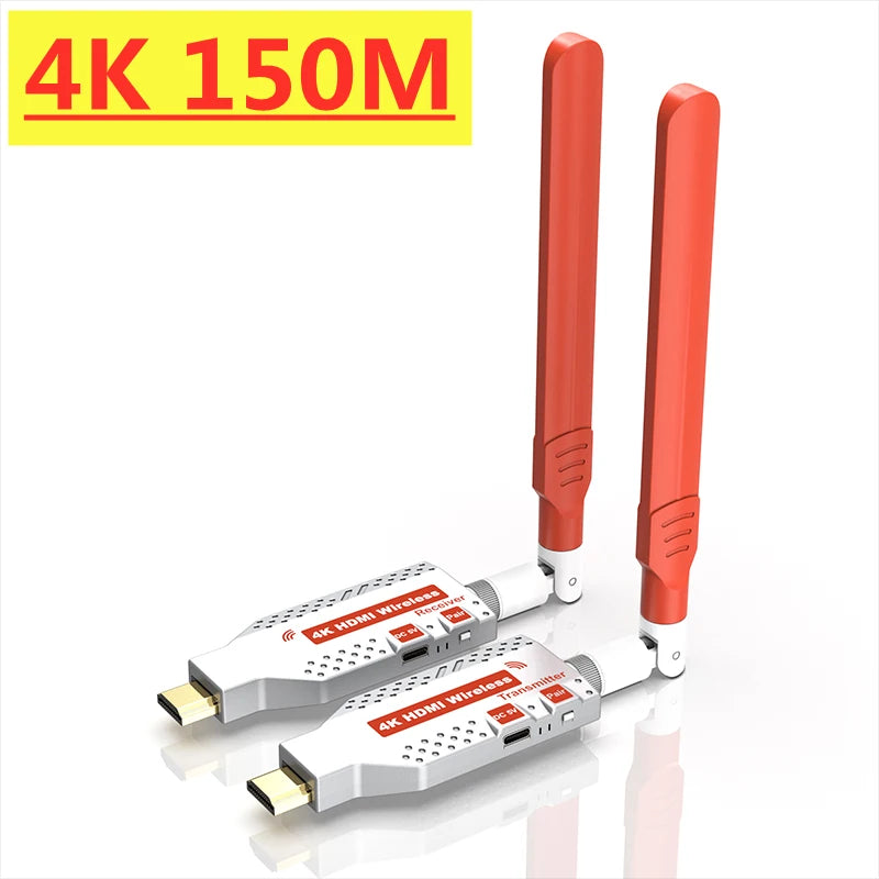 1080P 150m Wireless HDMI-Compatible 1 TX to 4 Splitter Video Transmitter Receiver for PS4 Camera Laptop PC to TV Monitor Oasis Select 150M TX and RX