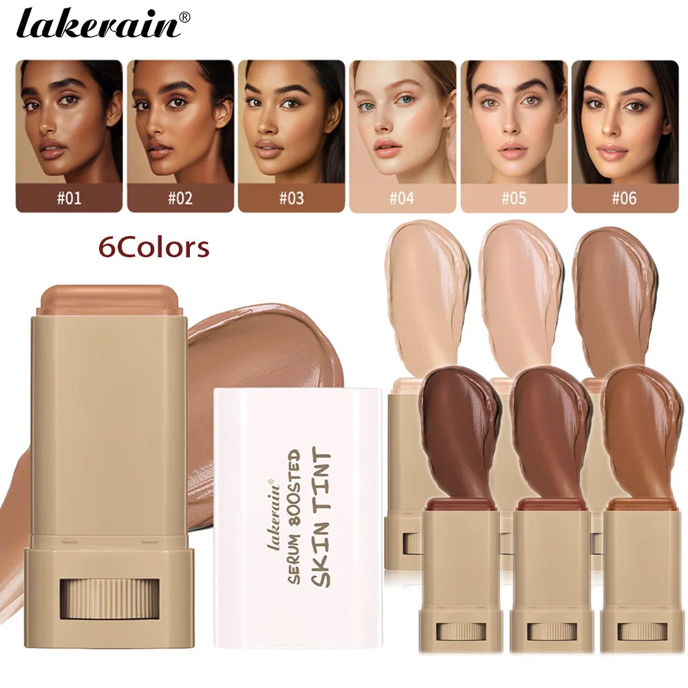 Stick Foundation Balm Serum Boosted Skin Tint Foundation Stick Smooth Plumper Hight Coverage Travel Bronze Foundation Stick Make Oasis Select