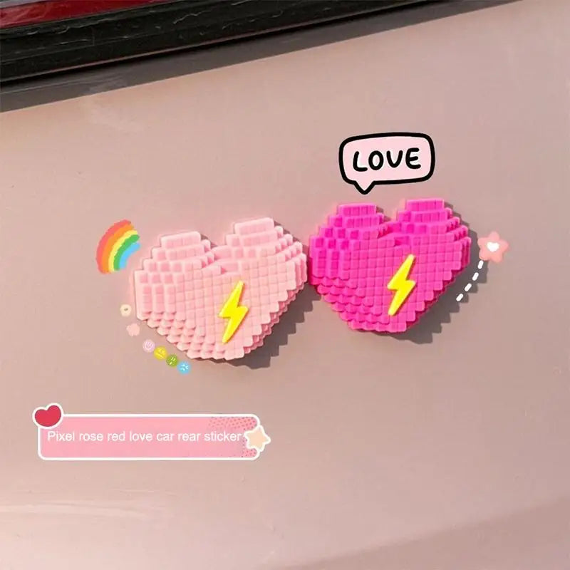 1/2Pcs Love Shaped Anti-Collision Car Side Door Protection Sticker Self Adhesive Car Door Slam Stopper Body Decoration Oasis Select