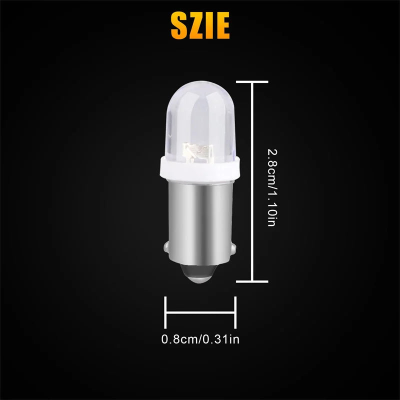 20Pcs T11 BA9S 3030 1SMD Led T4W Car Interior Dome Map Light License Plate Reverse Parking Lights Bulb Auto Door Lamp White 12V Oasis Select