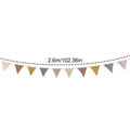 Pennant Banner Flags Nursery Bunting Banner Flags Washable Cotton Fabric Triangle Pennant Garlands for Living Room and Bedroom Oasis Select Pink
