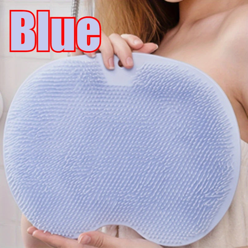 Foot Scrubbing Pad Bathroom Bath Brush Multifunctional Scrubbing Foot Massage Pad Non-slip Foot Pad Silicone Bath Brush Oasis Select Blue