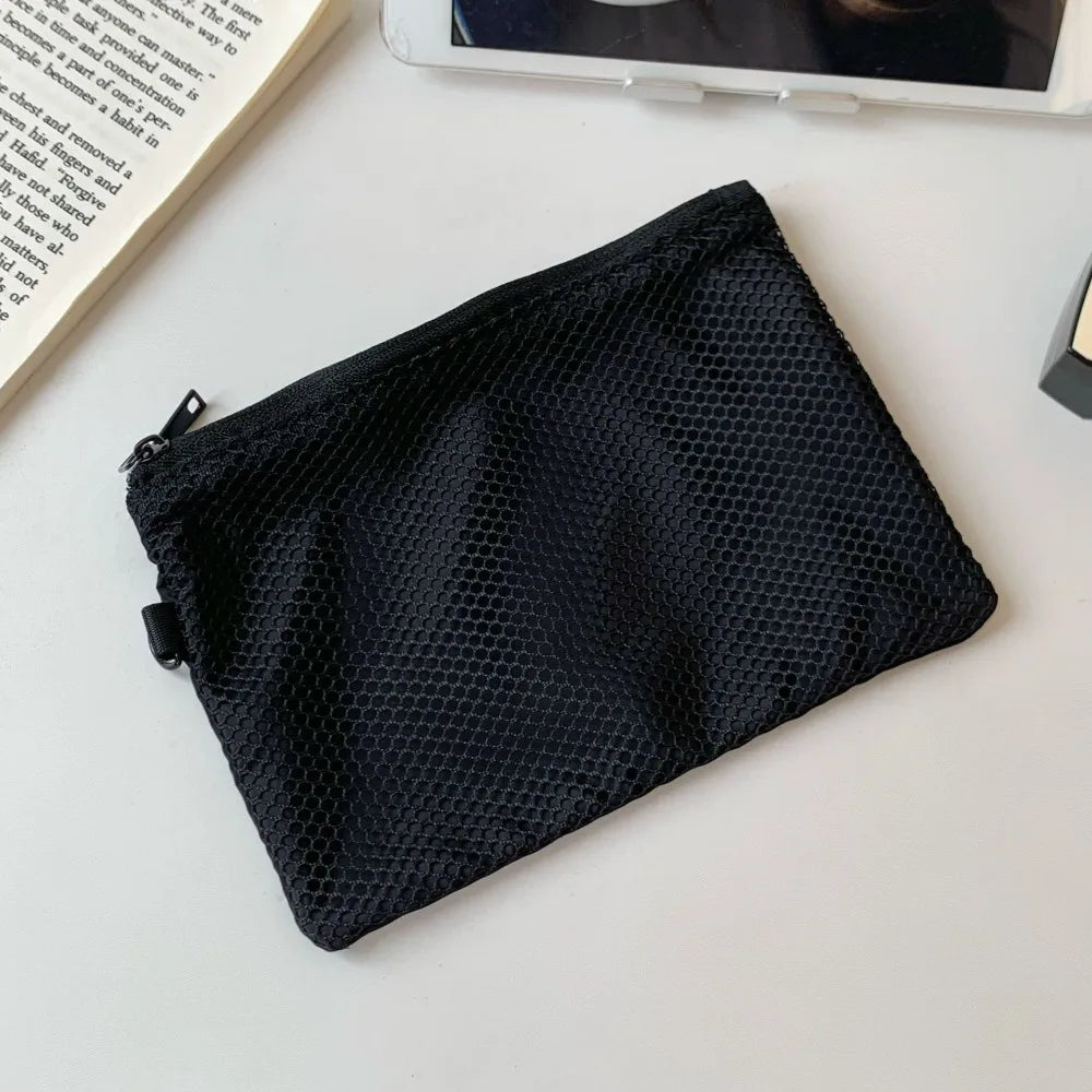 Mesh Makeup Storage Bag | Zipper Travel Cosmetics Organizer