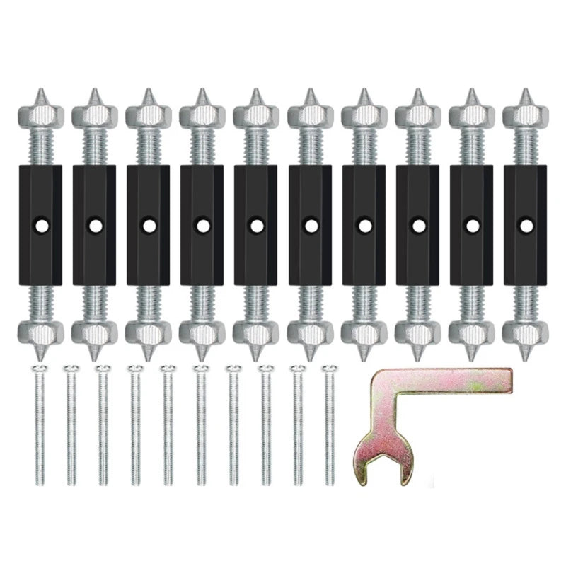 10 Pcs Wall Switch Socket Cassette Repairer Adjustable Cassette Screws Support Rod with Wrench Electrical Accessories Oasis Select