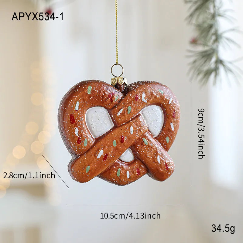 Gingerbread Man Christmas Tree Hanging Ornament Plastic Cute Holiday Pendant For Kids And Adults Home Table Mantel Party Decor Oasis Select Biscuit