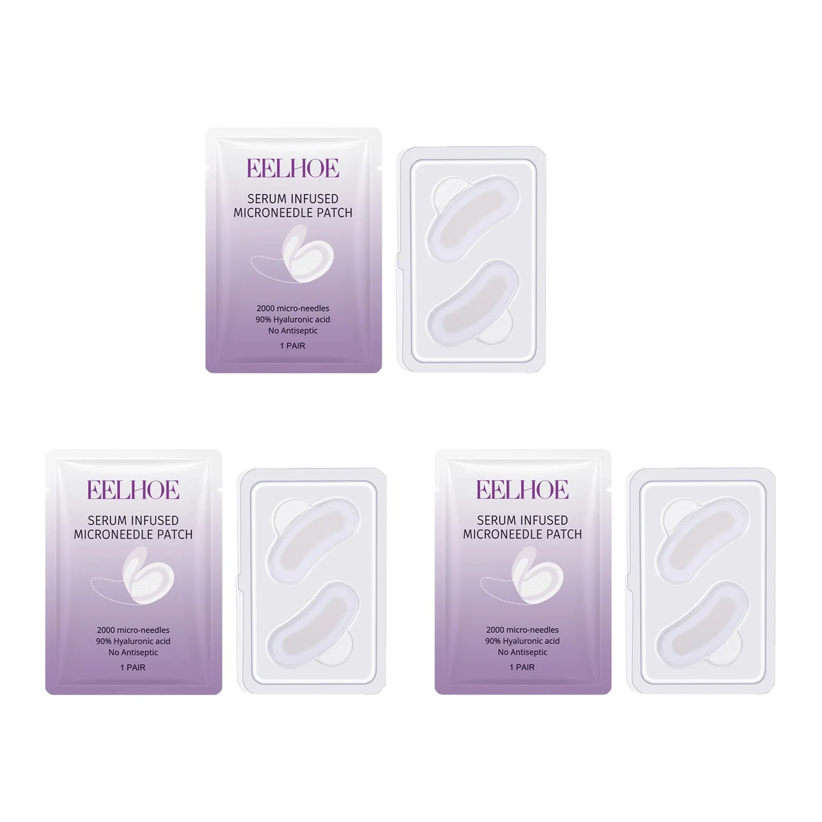 Collagen Microneedle Eye Patches – Dark Circles & Anti-Wrinkle Microneedle Eye Patch Oasis Select 3 pairs