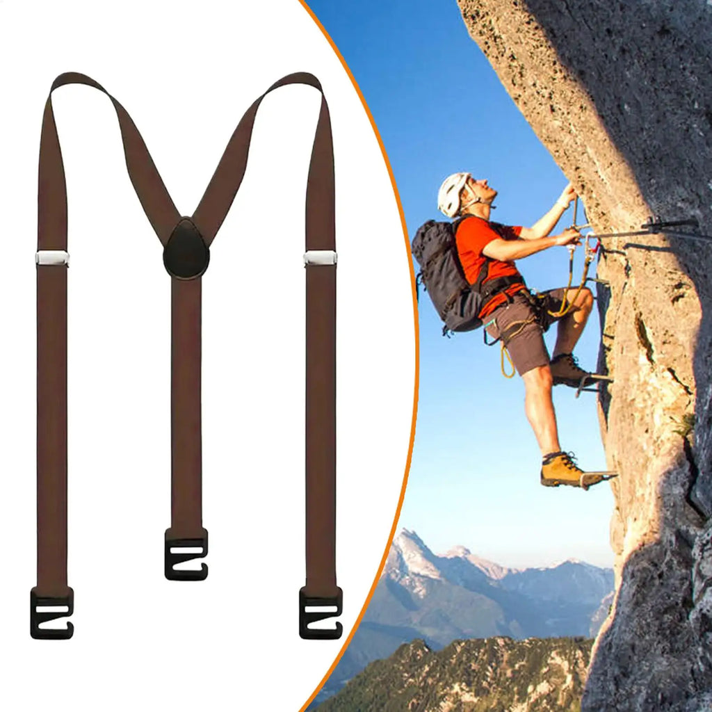 Heavy Duty Suspenders for Men Y-Back Hidden Suspenders Adjustable Fashion Casual Suspenders Pants Braces Y-Back Invisible Belt Oasis Select