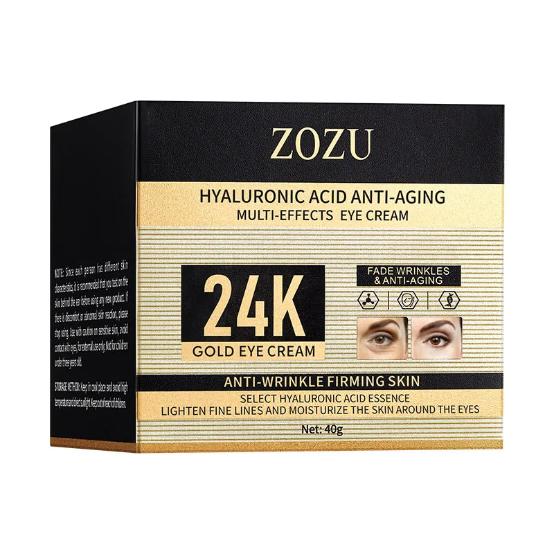 24K Gold Eye Cream 40g – Hyaluronic Acid Moisturizer Eye Cream Oasis Select