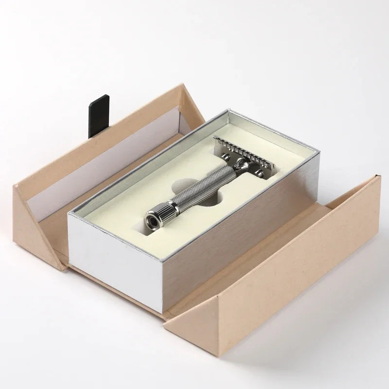 Yaqi BAENZIGER 316 Stainless Steel Safety Razor for Men