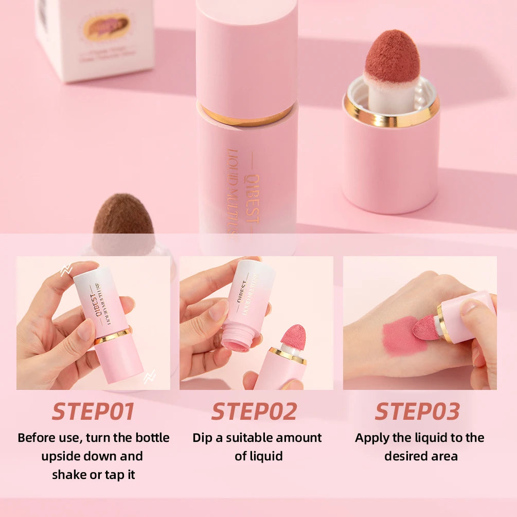 QiBest Liquid Blush Highlighter & Contour Stick – 6 Shades
