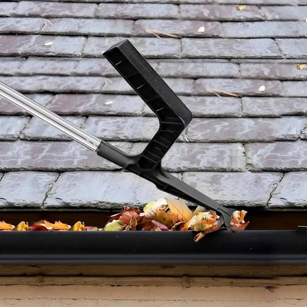 Extendable Telescopic Gutter Cleaning Brush with Splicing Poles