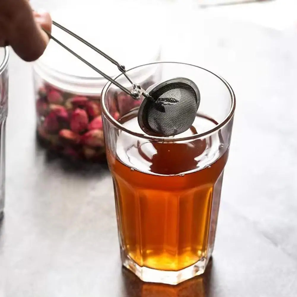 Stainless Steel Spoon Tea Ball Infuser Filter Squeeze Leaves Herb Mesh Strainer Tea Infuser In Mesh Tea Ball Filter Teaware Oasis Select